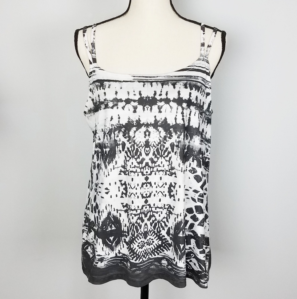Cato Spaghetti Strap Top Geometric Print XL